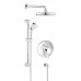 GROHE 35051001 Europlus Perfect Shower Set with Tempesta 210  Chrome - B07BZ375KG